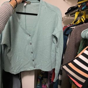 Soft Turquoise Blouse